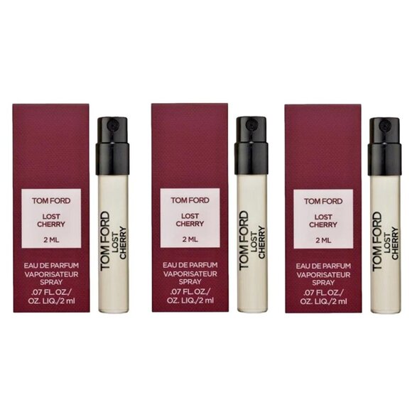 Tom Ford 3PC Lost Cherry Eau de Parfum EDP Sample Spray .07oz, 2mL Floral NEW - Picture 1 of 4